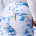 Dámske snowboardové nohavice ROXY Chloe Kim azure blue clouds 10
