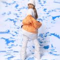 Dámska snowboardová bunda ROXY Chloe Kim Puffy mock orange 7