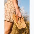 Dámske žabky ROXY Porto Motif tan 11