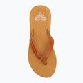 Dámske žabky ROXY Porto Motif tan 5