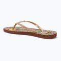 Dámske žabky ROXY Bermuda Print brown combo 3