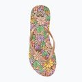 Dámske žabky ROXY Bermuda Print brown combo 5