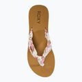 Dámske žabky ROXY Paia V white/crazy pink print 6