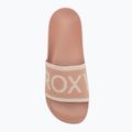 Dámske šľapky ROXY Slippy Knit wheat/turkish coffee 5