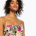 Dámske jednodielne plavky ROXY Printed Beach Classics Lace UP anthracite palm song s 6