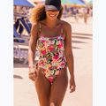 Dámske jednodielne plavky ROXY Printed Beach Classics Lace UP anthracite palm song s 9
