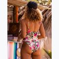 Dámske jednodielne plavky ROXY Printed Beach Classics Lace UP anthracite palm song s 10