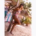 Dámske jednodielne plavky ROXY Printed Beach Classics Lace UP anthracite palm song s 11