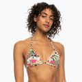 Vrchný diel plaviek  ROXY Printed Beach Classics Tiki Tri anthracite palm song s 2