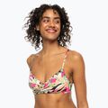 Vrchný diel plaviek  ROXY Printed Beach Classics Wrap anthracite palm song s 2