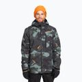 Pánska snowboardová bunda Quiksilver Mission Printed puzzle camo sea spray