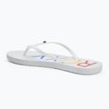 Dámske žabky ROXY Sandy III white/rainbow monogram 3