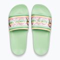 Dámske žabky ROXY Slippy II green stripe 2
