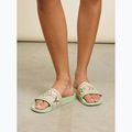 Dámske žabky ROXY Slippy II green stripe 7