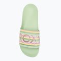 Dámske šľapky ROXY Slippy II green stripe 5