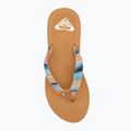 Dámske žabky ROXY Porto Raffia II blue depths 5