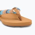Dámske žabky ROXY Porto Raffia II blue depths 7