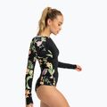 Dámsky plavecký longsleave ROXY Zip Lycra anthracite island escape 3