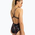 Dámske jednodielne plavky ROXY Active Basic Printed anthracite athletic hibiscus 3