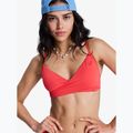 Horný diel plaviek ROXY Solid Essentials Wrap Bralette hibiscus