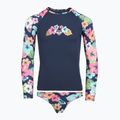 Dlhý rukáv + spodný diel plaviek ROXY Morning Flower Lycra Set mood indigo morning flowers