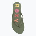 Dámske žabky ROXY Sandy III oil green 5