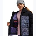 Detská snowboardová bunda ROXY Snowyhill Printed Puffy true black wildin out rg 5