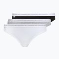 Dámske nohavičky Lacoste 8F1338 3 páry black/white/silver chine