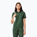 Dámske polo tričko Lacoste DF3364 sinople/khaki