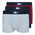 Boxerky Lacoste 5H1803 BCK 3 pary navy blue/silver china/red