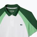 Pánske tričko Lacoste Tennis Polo DH8963 white/liamone green 7