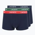 Pánske boxerky Lacoste 5H12997 3 páry navy blue/green/red/navy blue
