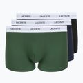 Pánske boxerky Lacoste 5H5150 3 páry black/green/navy blue