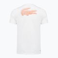 Pánske tenisové tričko Lacoste TH0003 white/blossom 2