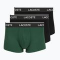 Pánske boxerky Lacoste 5H1300 3 pack black/green