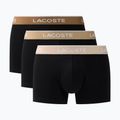 Pánske boxerky Lacoste 5H1297 3 pack black/sisal/viennese/cookie