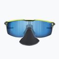 Cyklistické okuliare Julbo Ultimate Cover Polar 4 Hd black/yellow fluo/capsule ocean master 11