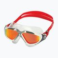 Titánová plavecká maska Aquasphere Vista biela/strieborná/zrkadlovo červená MS5050915LMR 6