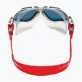 Titánová plavecká maska Aquasphere Vista biela/strieborná/zrkadlovo červená MS5050915LMR 9