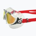 Titánová plavecká maska Aquasphere Vista biela/strieborná/zrkadlovo červená MS5050915LMR 10