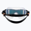 Plavecká maska Aquasphere Vista Pro tmavo šedá/čierna/zrkadlovo oranžová titanová MS5041201LMO 5