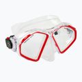 Potápačská maska Aqualung Hawkeye transparentná/červená MS5570006 6