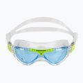 Detská plavecká maska Aquasphere Vista transparentná/jasne zelená/modrá MS5630031LB 2