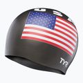 Plavecká čiapka TYR USA Silicone black