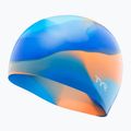 Detská plavecká čiapka TYR Tiedye Silicone Multicolor Jr blue/orange 3