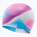 Detská plavecká čiapka TYR Tiedye Silicone Multicolor Jr pink/purple