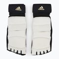 Chrániče nôh pre teakwondo adidas WT white/ black 3