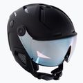 Lyžiarska prilba Alpina Attelas Visor QVM black matt/silver