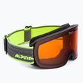 Lyžiarske okuliare Alpina Nakiska black-neon/dh
