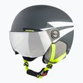 Detské lyžiarske prilby Alpina Zupo Visor Q-Lite charcoal/neon matt 9